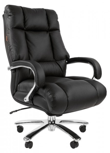 Кресло CHAIRMAN 405 кожа черная до 180кг