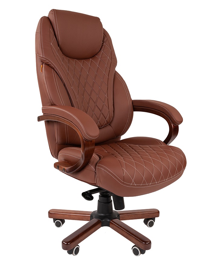 Кресло Chairman 406 экокожа коричневая
