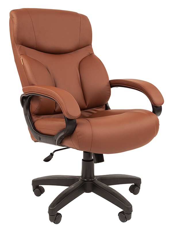 Кресло Chairman 435LT экокожа коричневая