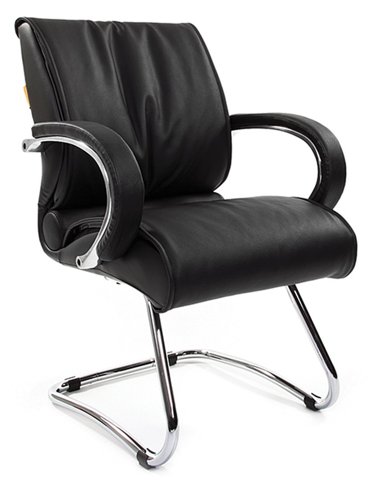 Кресло Chairman 445 кожа черная