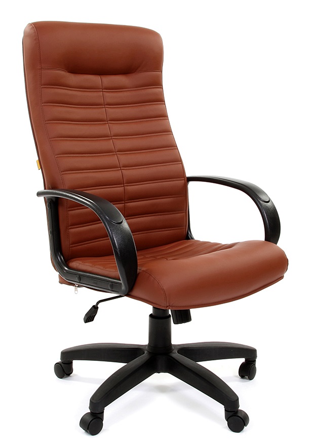 Кресло Chairman 480 LT экокожа коричневая
