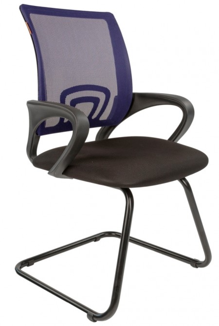 Кресло CHAIRMAN 696V синяя сетка черная ткань