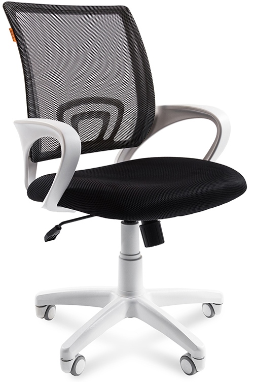 Кресло CHAIRMAN 696 white черное пластик белый