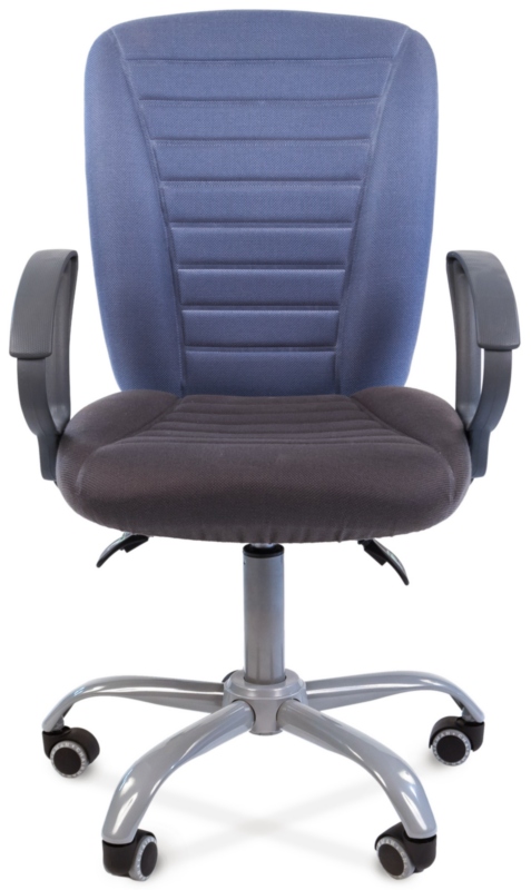 Кресло CHAIRMAN 9801 ERGO сиденье серое спинка голубая