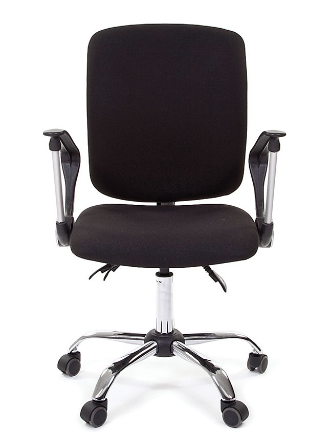 Кресло CHAIRMAN 9801 CHROME черная ткань хром