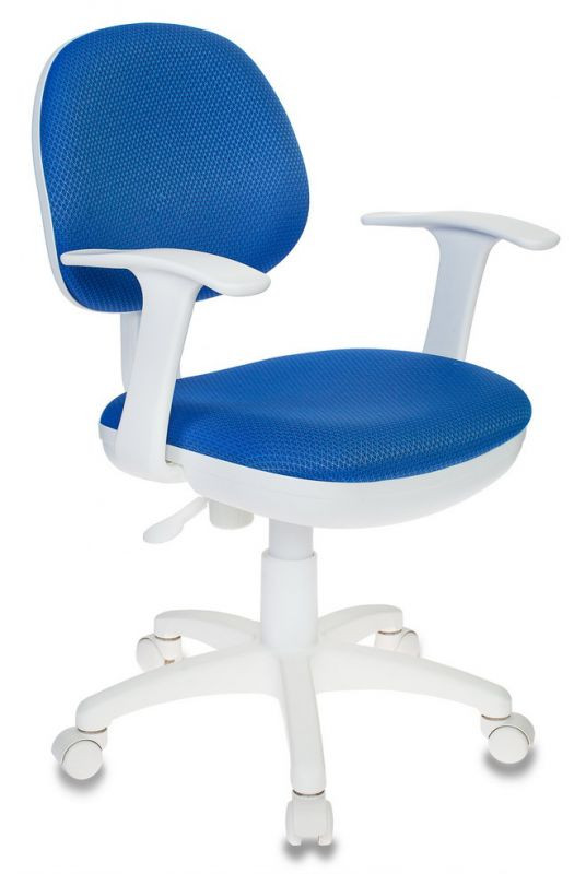 Кресло Бюрократ CH-W356AXSN ткань синий пластик белый