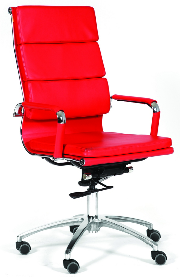 Кресло Chairman 750 экокожа красная