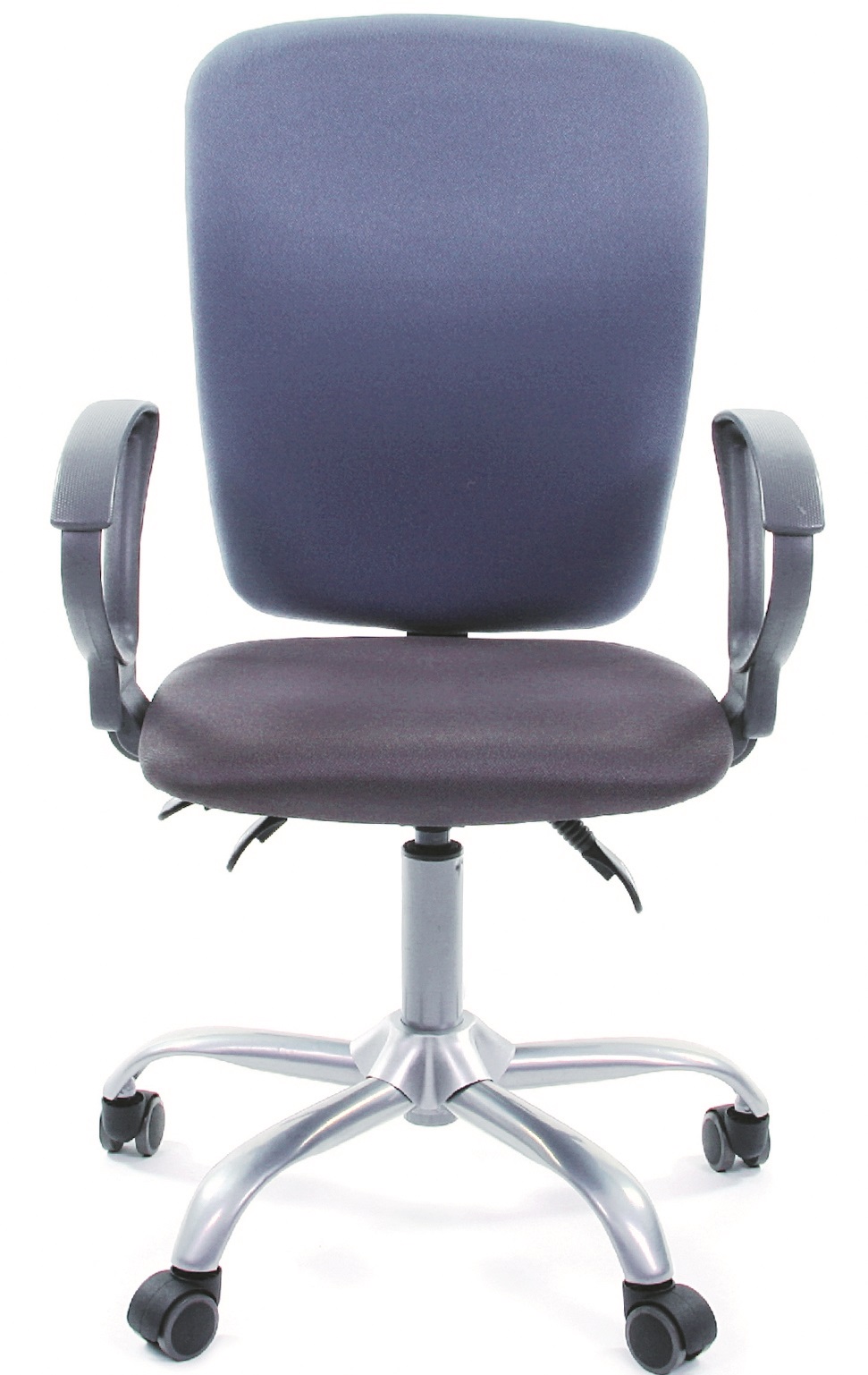 Кресло CHAIRMAN 9801 спинка синяя сиденье серое