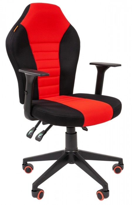Кресло CHAIRMAN GAME 8 красная и черная ткань
