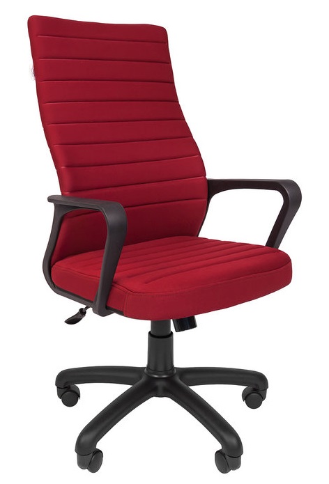 Кресло офисное РК-165 ткань S бордовая