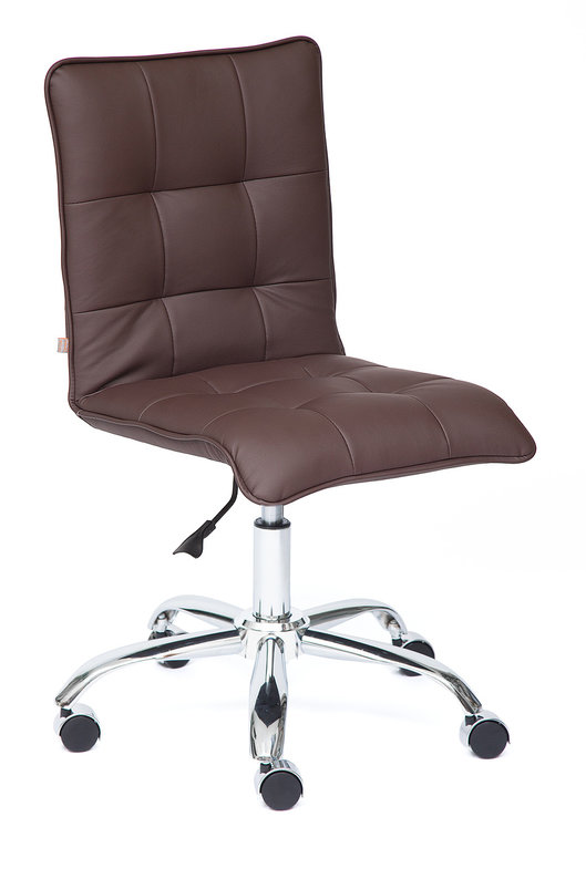 Кресло офисное Zero Зеро экокожа коричневая