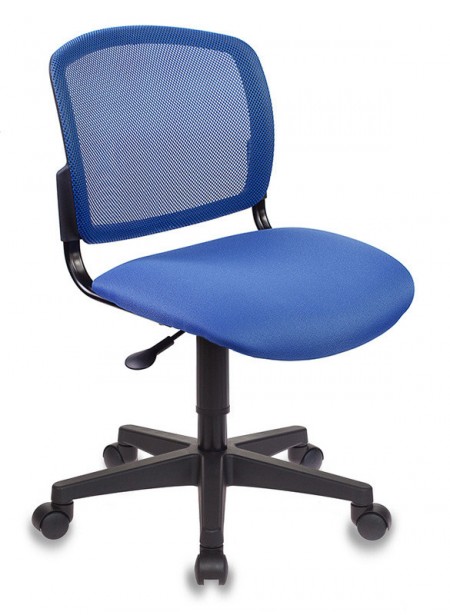 Кресло Бюрократ CH-296 спинка сетка, сиденье ткань синяя