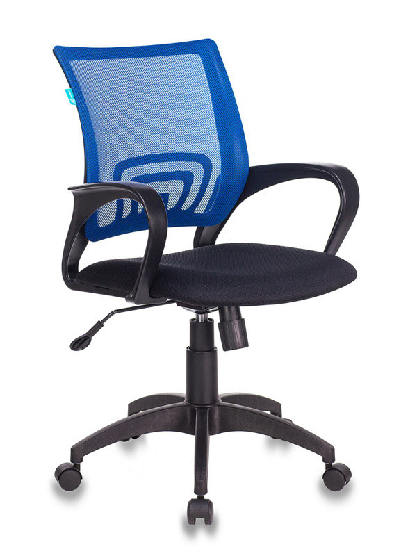 Кресло Бюрократ CH-695N синяя сетка, сиденье черная ткань