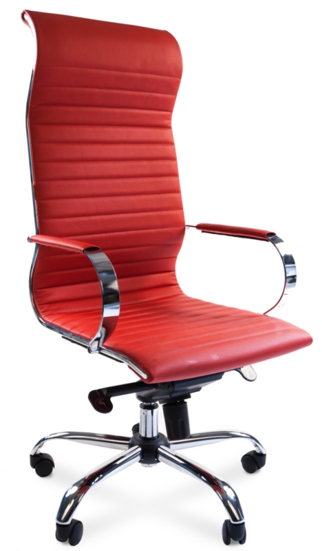 Кресло Chairman 710 экокожа красная
