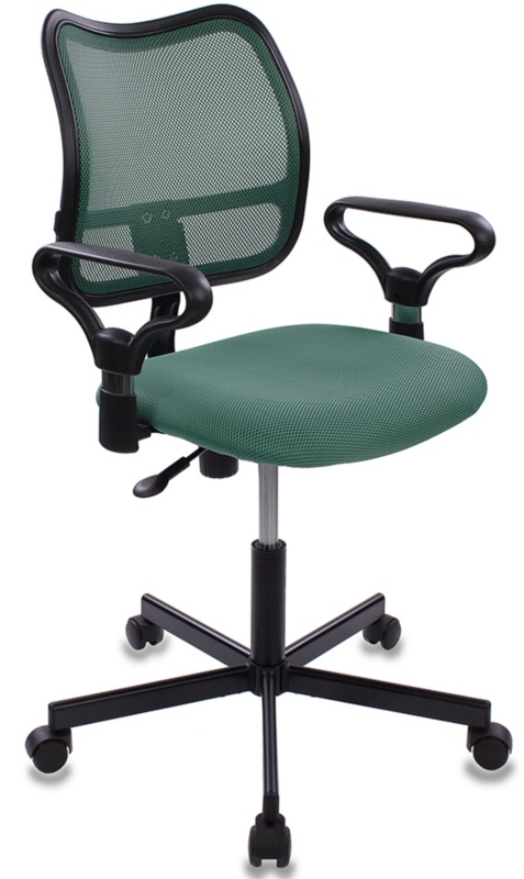 Кресло Бюрократ CH-799M зеленая сетка и сиденье, металл