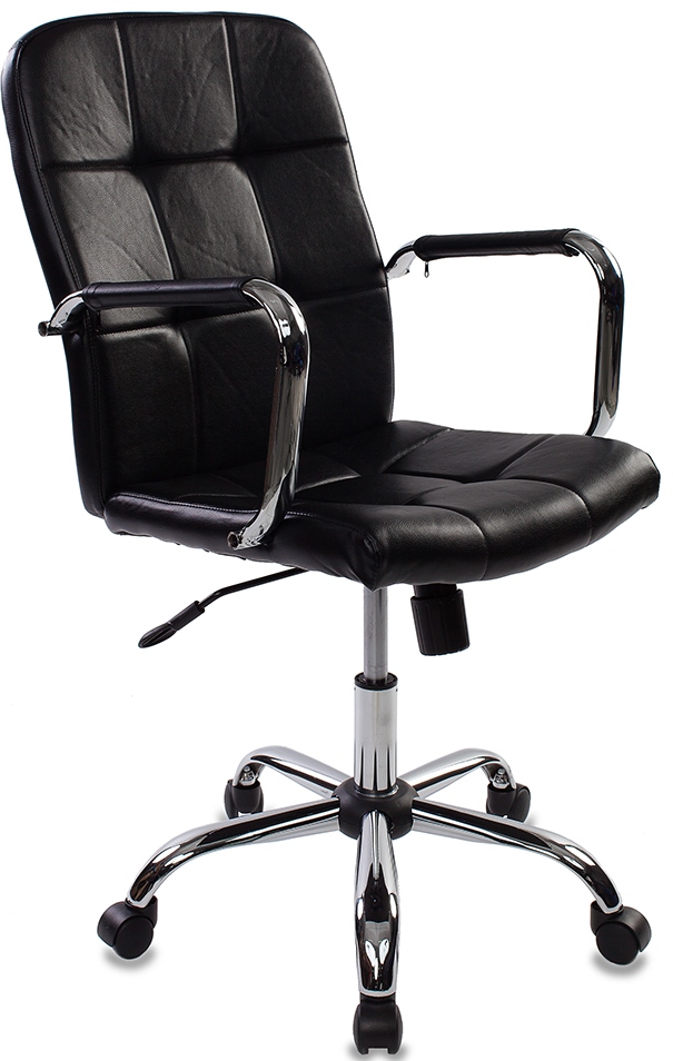 Кресло офисное CH-909-Low черная иск. кожа