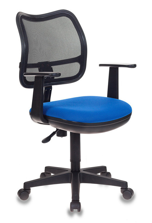 Кресло Бюрократ CH-797AXSN черная сетка, сиденье синее