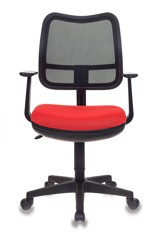Кресло Бюрократ CH-797AXSN черная сетка, сиденье красное