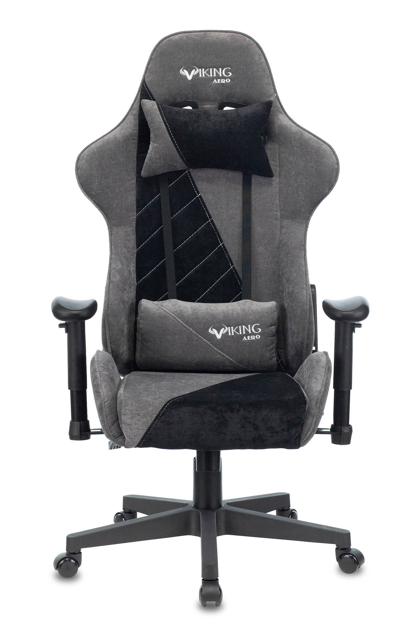 Кресло Бюрократ VIKING X Fabric серый, черный